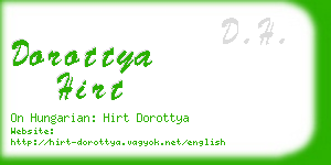 dorottya hirt business card